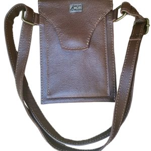 Crossbody Cellphone Pouch - Tan Pullup